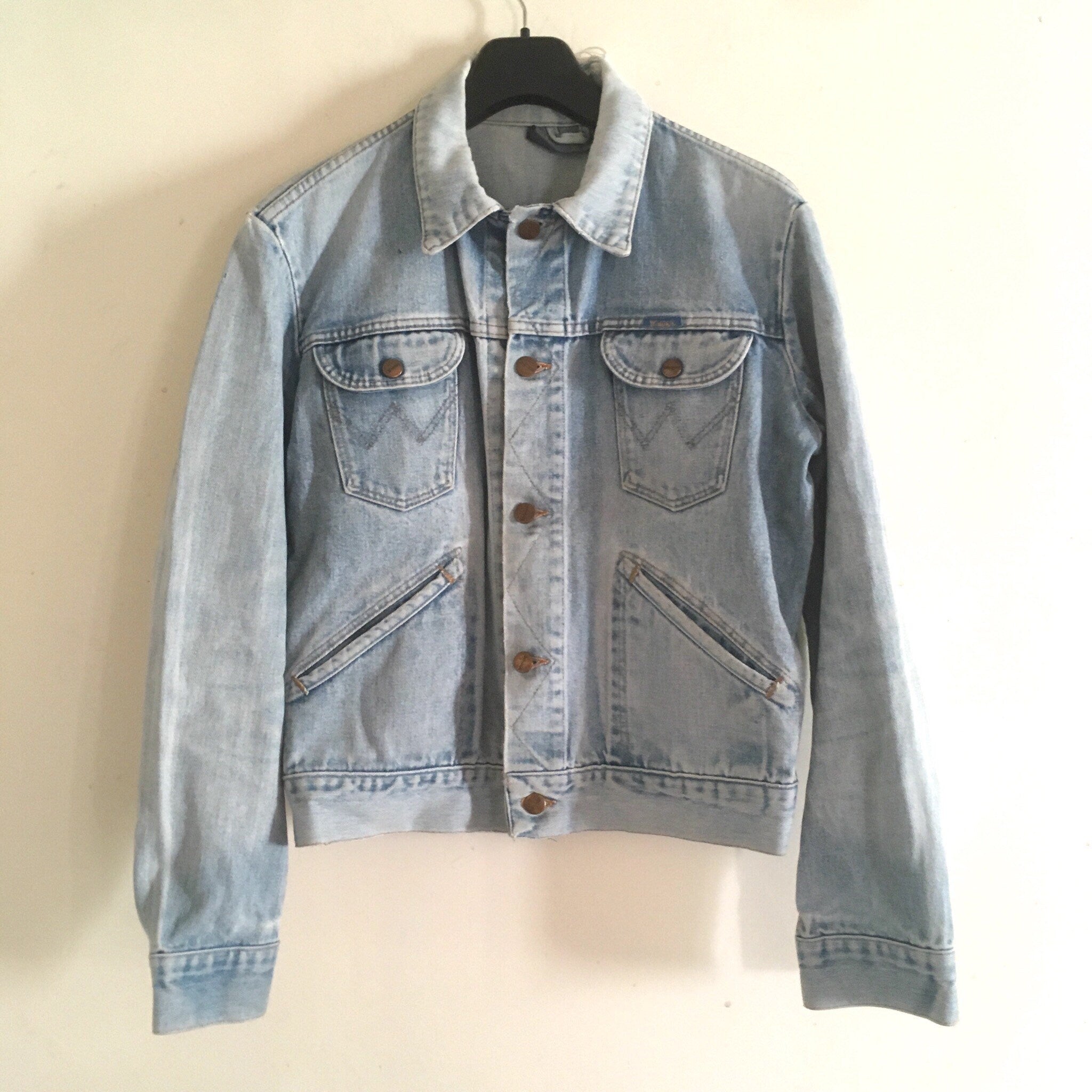 Vintage 80's Wrangler Blue Bell trucker denim jacket