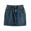 Vintage 80s Levi's Denim mini jupe orange Tab
