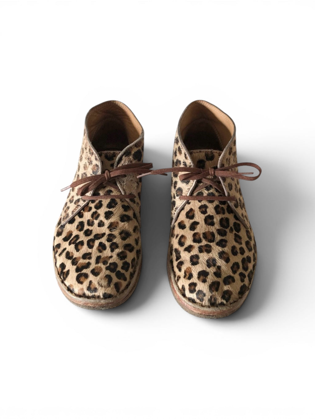 Vintage La Botte Gardianne Leopard Desert Chukka Boots 38