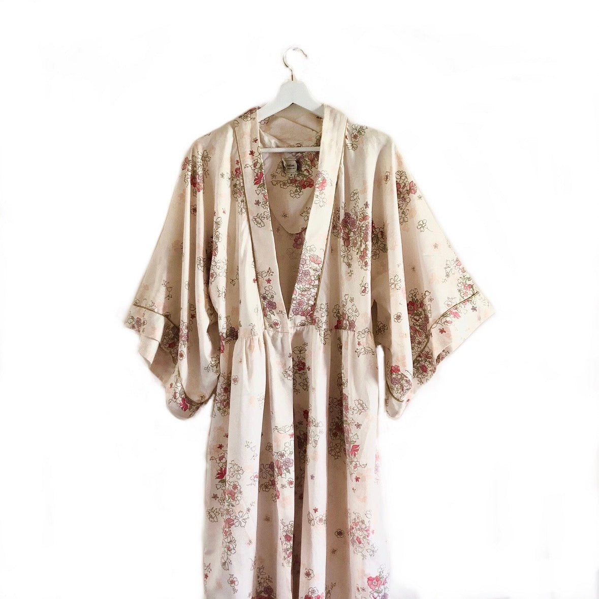 Vintage Christian Dior floral long kimono S