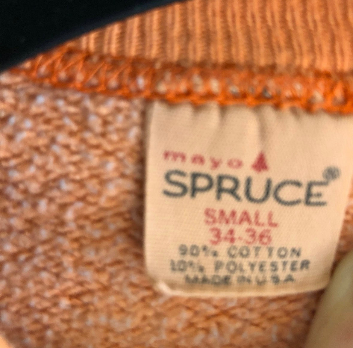 Very Rare vintage 60's Snoopy Red baron Mayo Spruce sweatshirt S