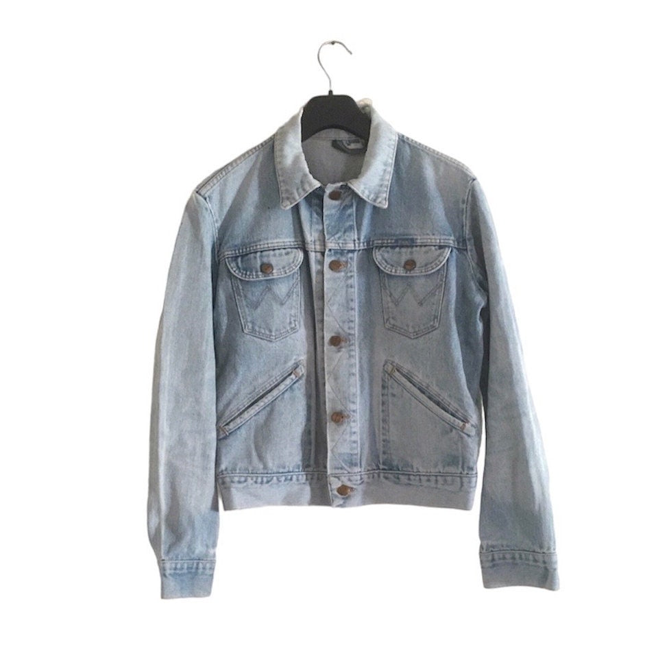 Vintage 80's Wrangler Blue Bell trucker denim jacket