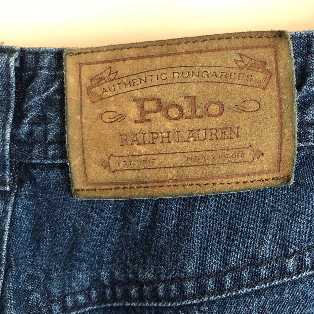 Rare Vintage 80's 90's Ralph Lauren Polo Country denim skirt Made in Italy