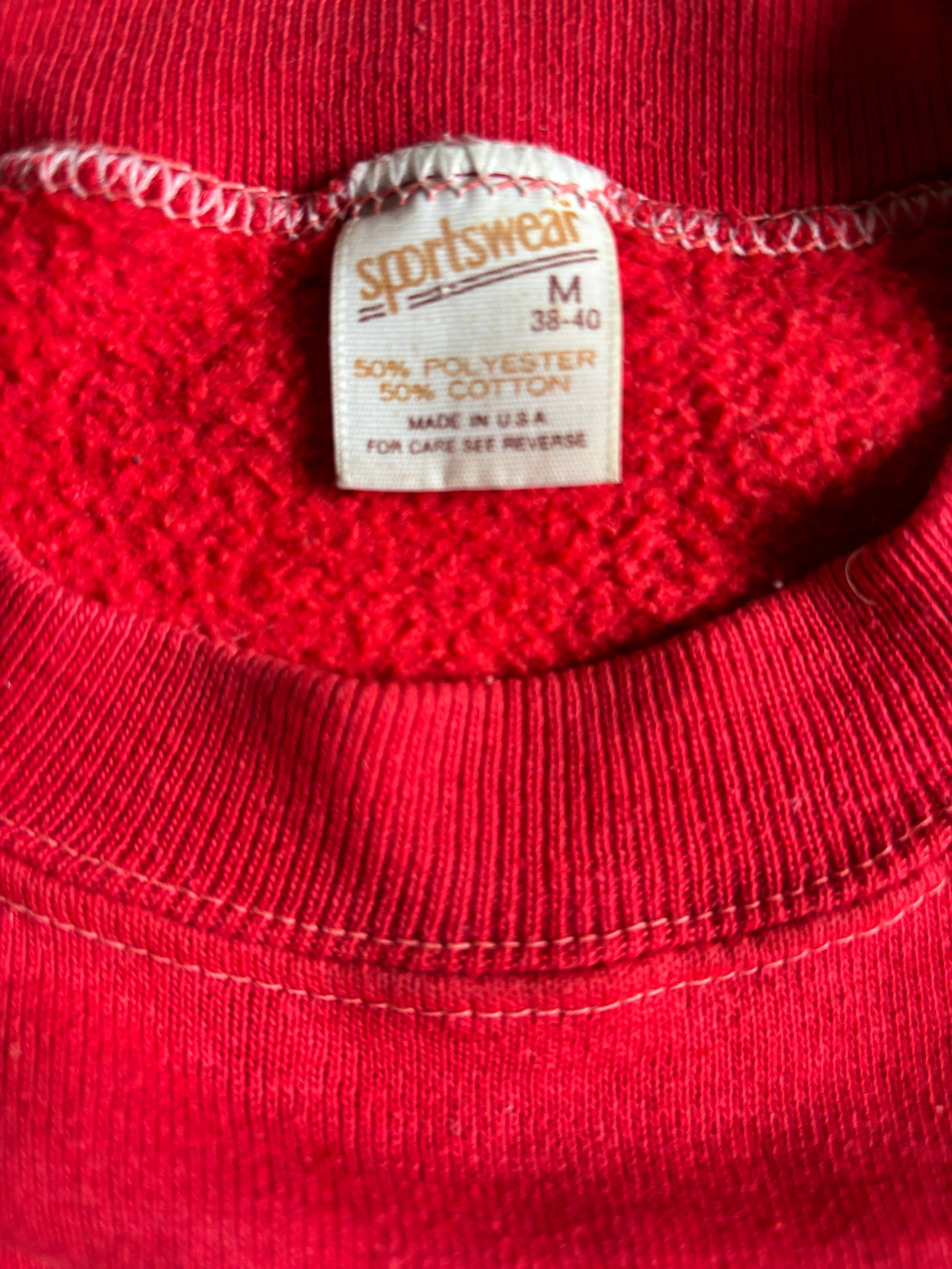 Vintage 80's Alabama red raglan sweatshirt made in usa M