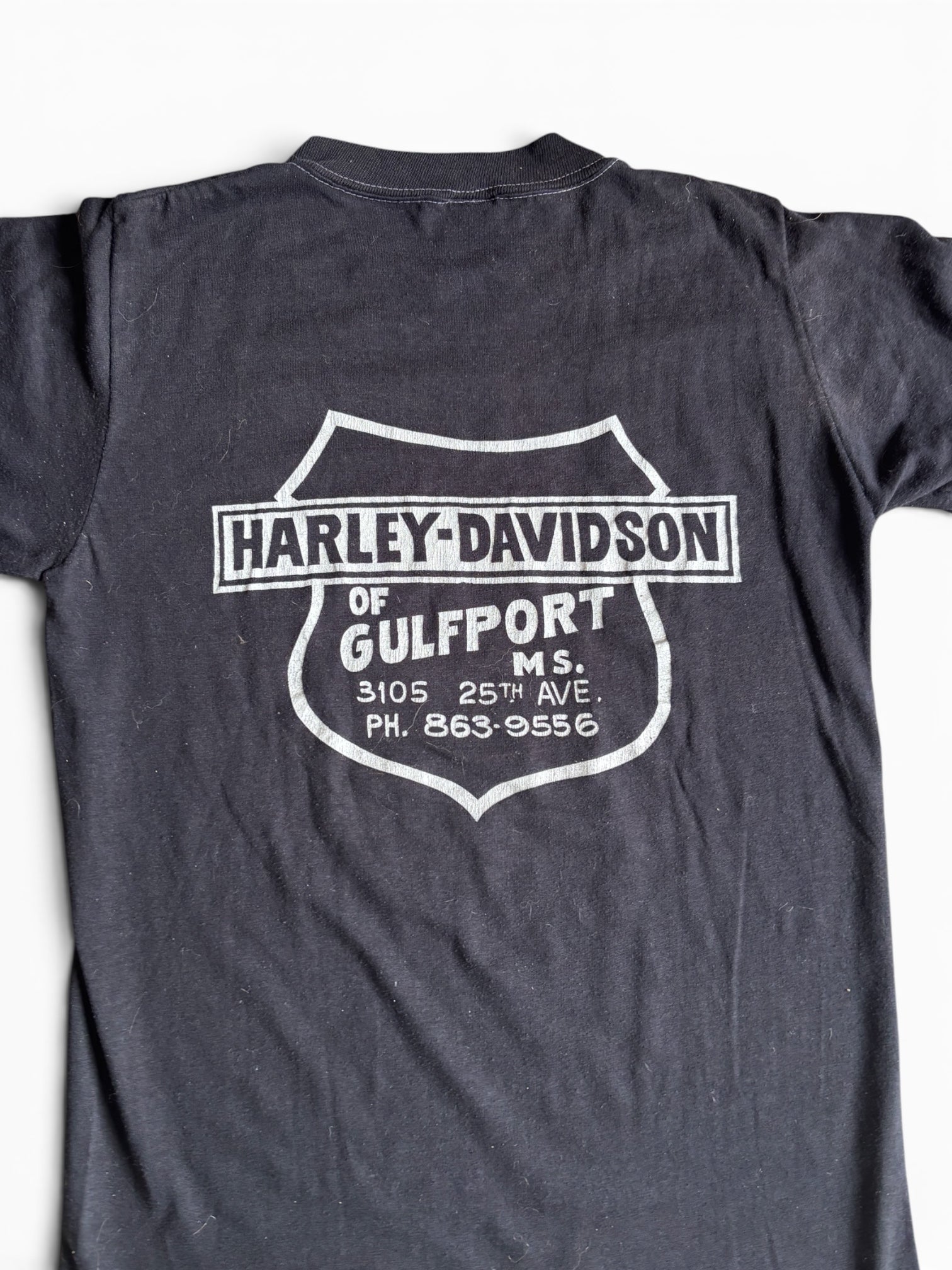 Vintage late 70s 80s Harley Davidson single stitch Eagle  t-shirt S