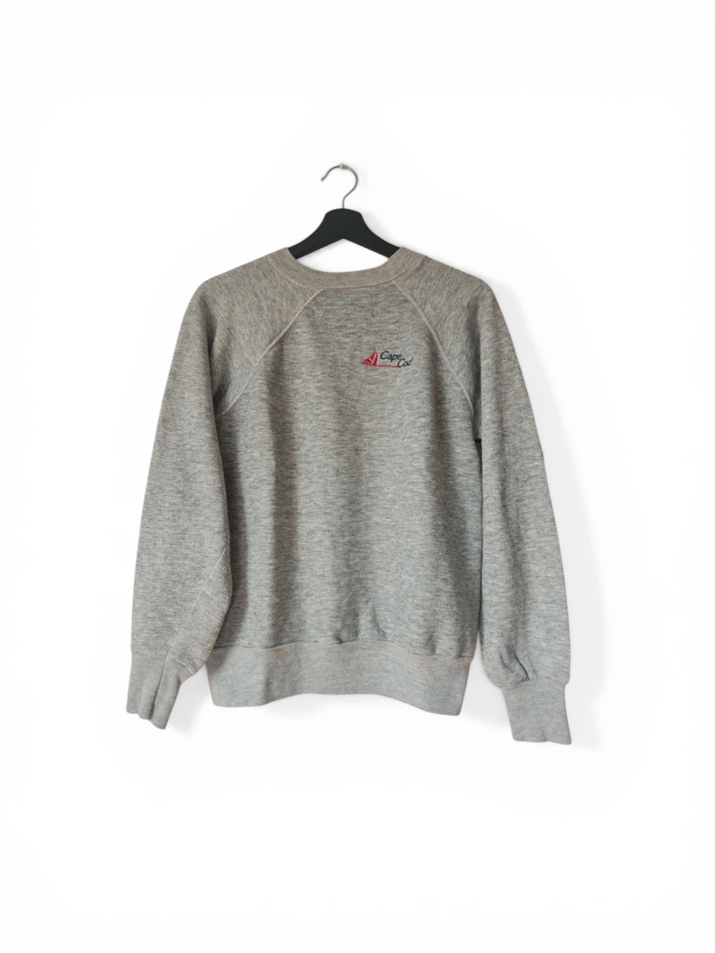 Vintage 80's Cape Cod Usa  Raglan grey souvenir Sweatshirt S/M