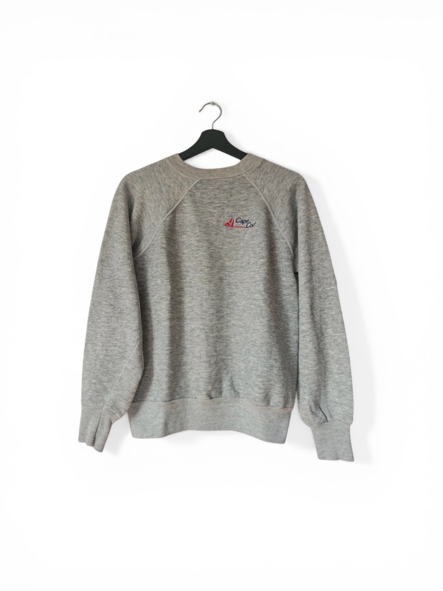 Vintage 80's Cape Cod Usa  Raglan grey souvenir Sweatshirt S/M