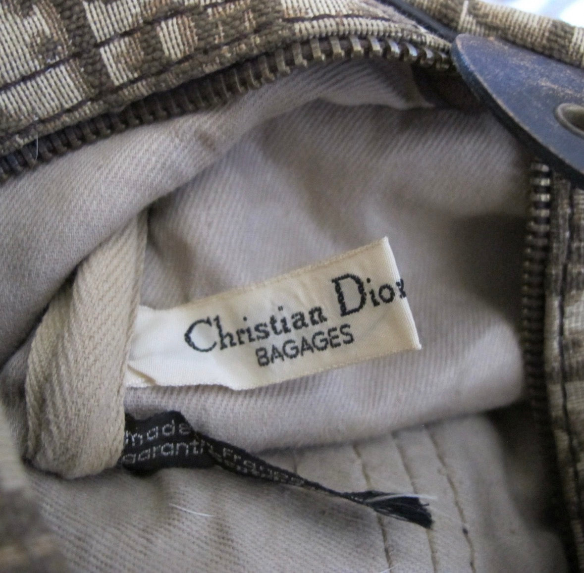 Vintage 70's Christian Dior brown monogram Boston bag 32