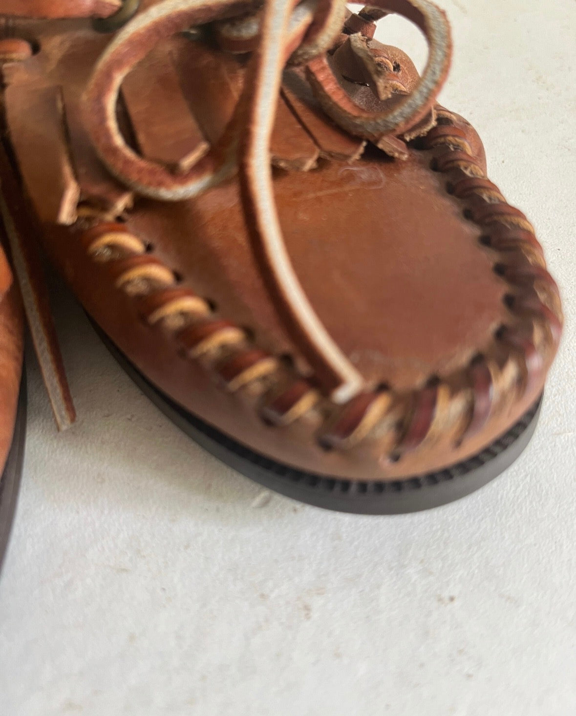 Vintage Ralph Lauren Polo Country leather loafers made in usa 37