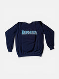Vintage Bermuda Island Hanes navy blue sweatshirt L