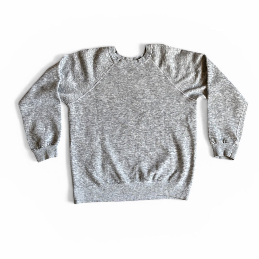 Rare Vintage 1970's Mickey Mouse Disney Grey Raglan sweatshirt S