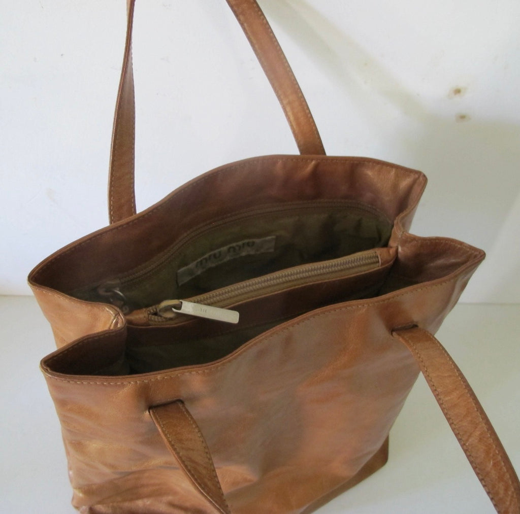 Vintage 90s Miu Miu Leather tote bag