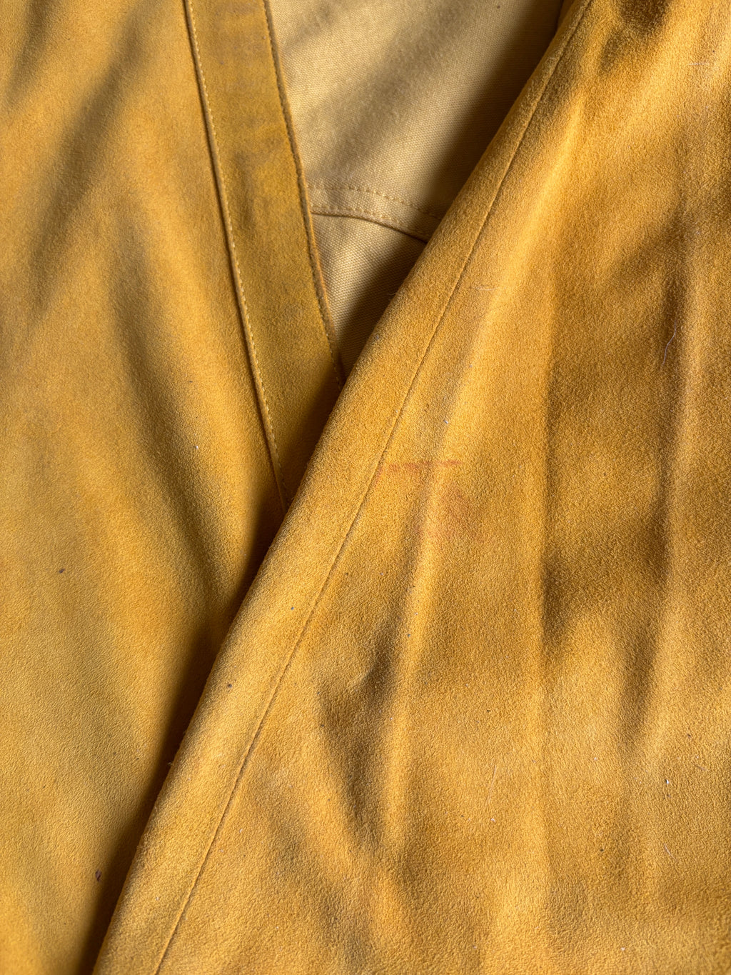 Rare Vintage 70's Gucci Suede & cotton Men blouse shirt L
