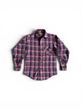Vintage 70's rare Levis orange tab made in usa flannel plaid shirt XS