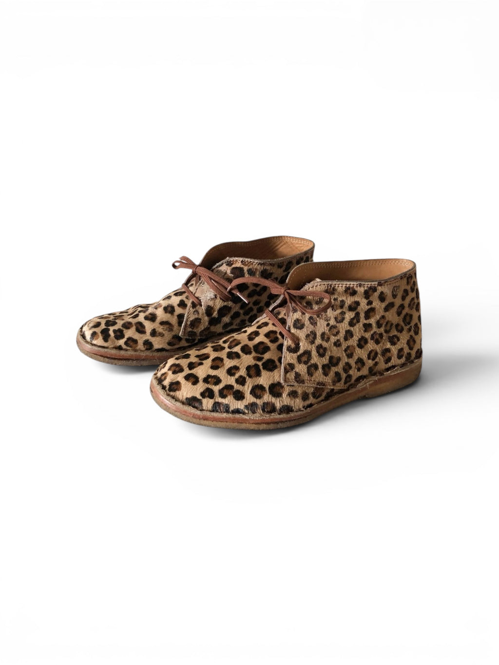 Vintage La Botte Gardianne Leopard Desert Chukka Boots 38