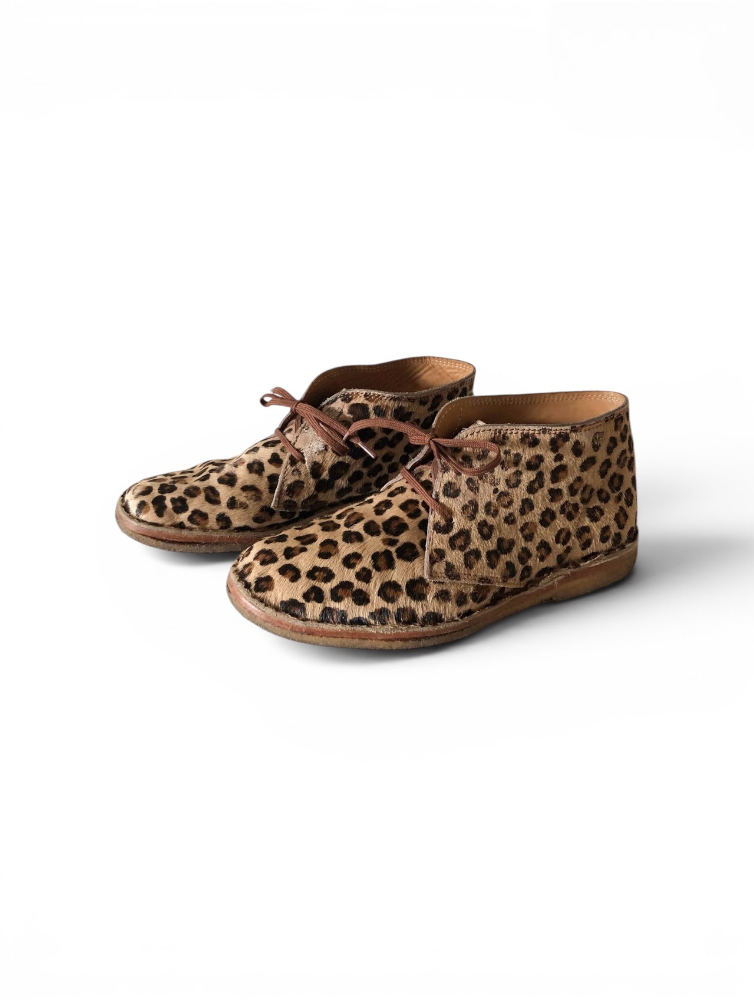 Vintage La Botte Gardianne Leopard Desert Chukka Boots 38