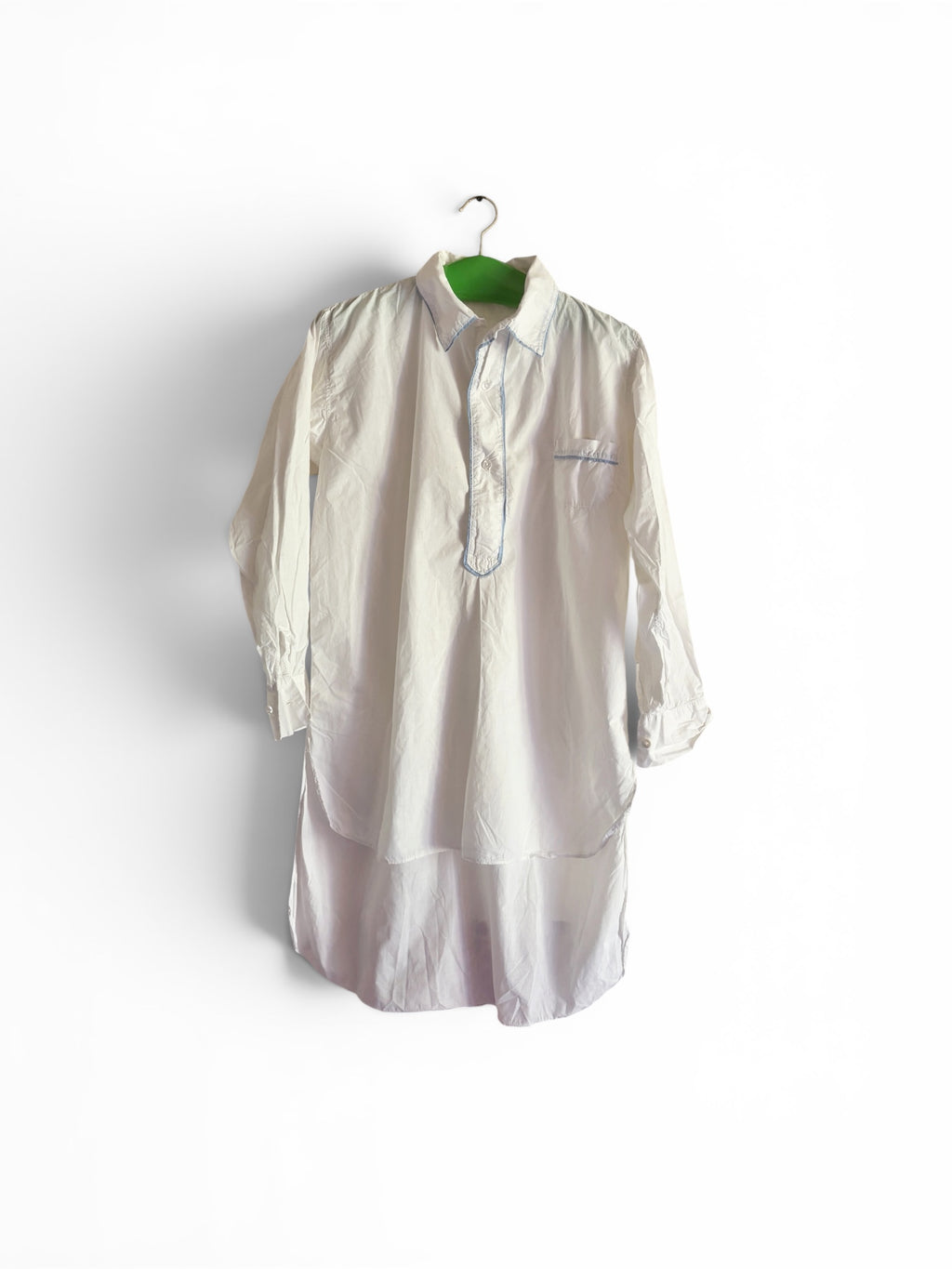 Vintage French cotton popelin dress shirt
