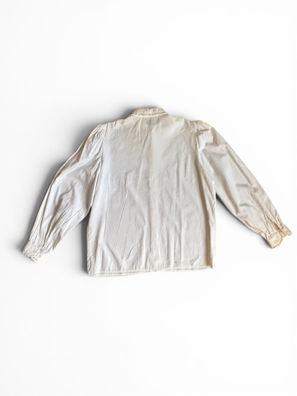 Vintage 80s Alain Figaret Paris chemisier col rond made in France L