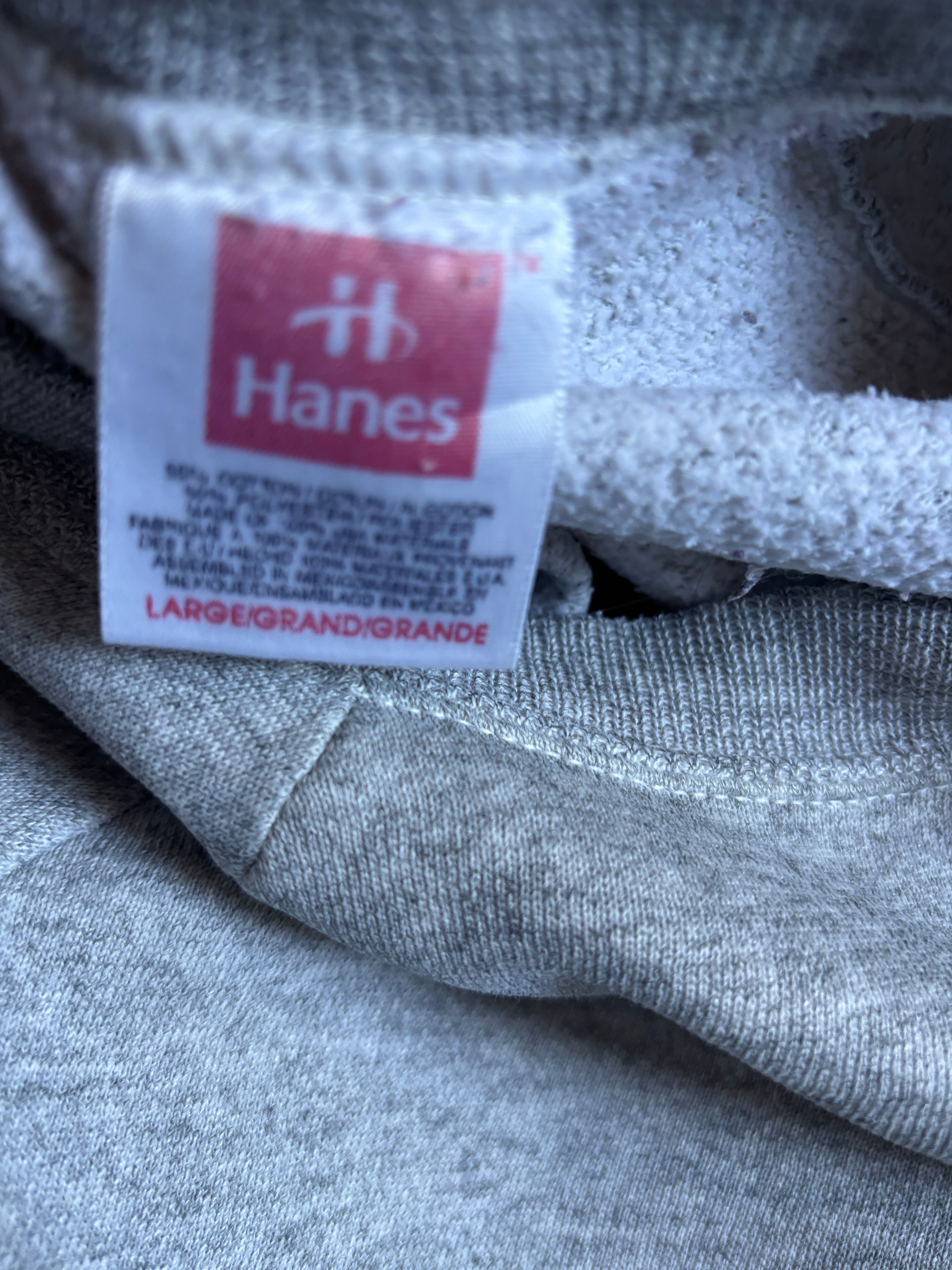 Vintage Hanes sweatshirt Raglan boxy gris