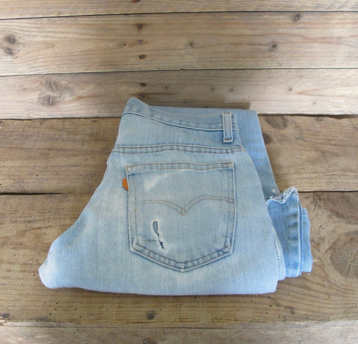 Rare Vintage 70's Levi's 684 Bell Bottom Denim made in usa S
