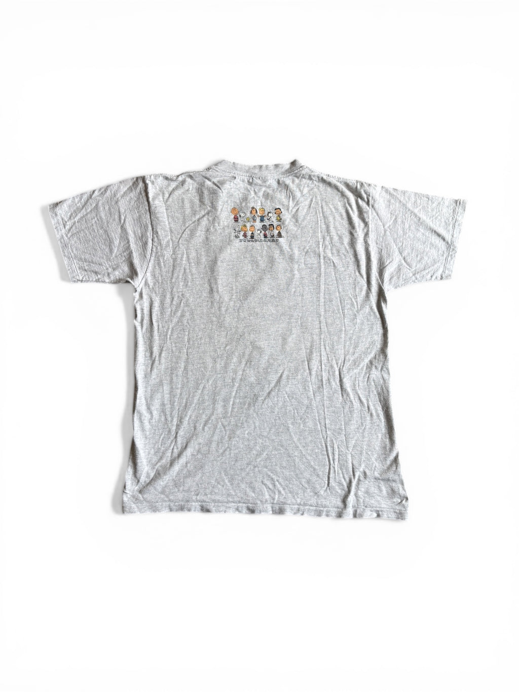Vintage 90's Snoopy 'I Love Life' grey t-shirt made in usa L