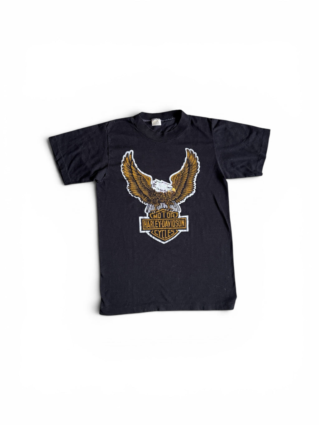 Vintage late 70s 80s Harley Davidson single stitch Eagle  t-shirt S