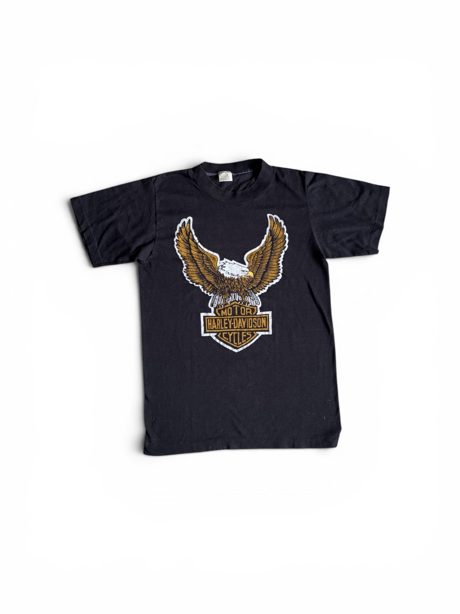 Vintage late 70s 80s Harley Davidson single stitch Eagle  t-shirt S