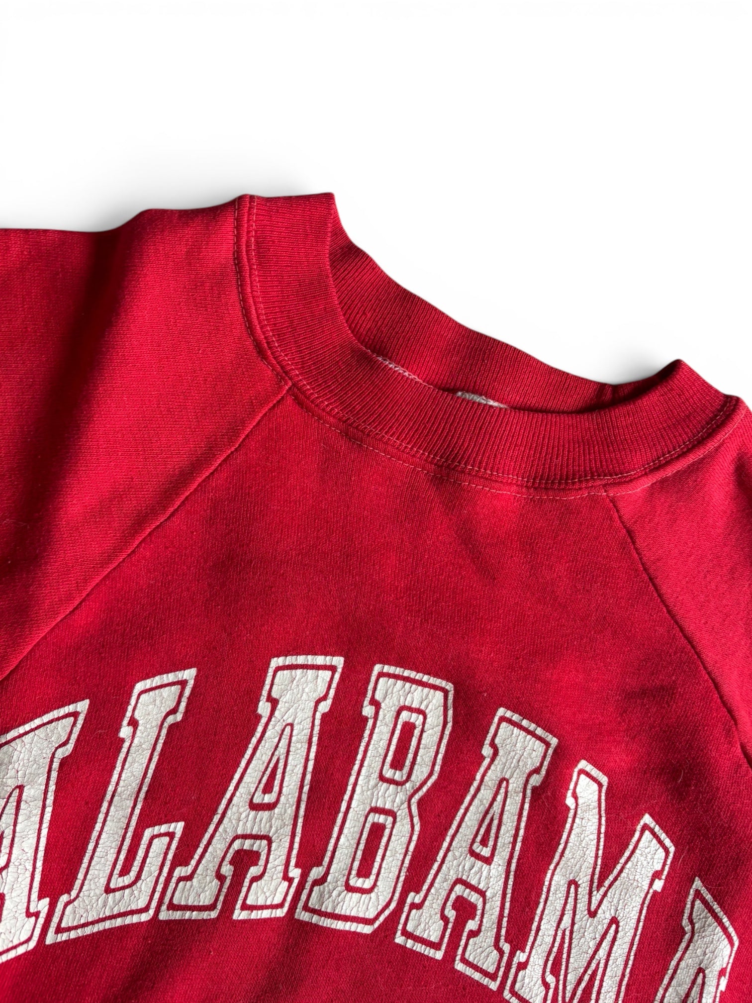 Vintage 80's Alabama red raglan sweatshirt made in usa M