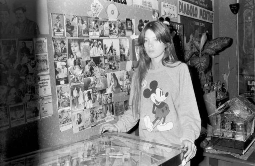 Rare Vintage 1970's Mickey Mouse Disney Grey Raglan sweatshirt S
