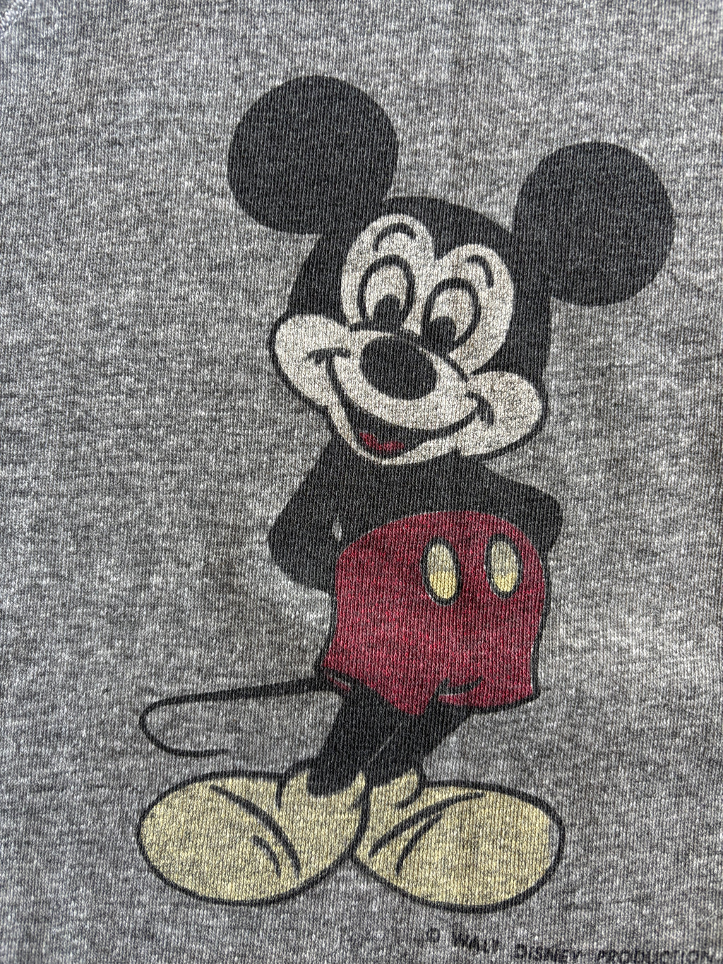 Rare vintage 70's Mickey Mouse Front Back grey sweatshirt M