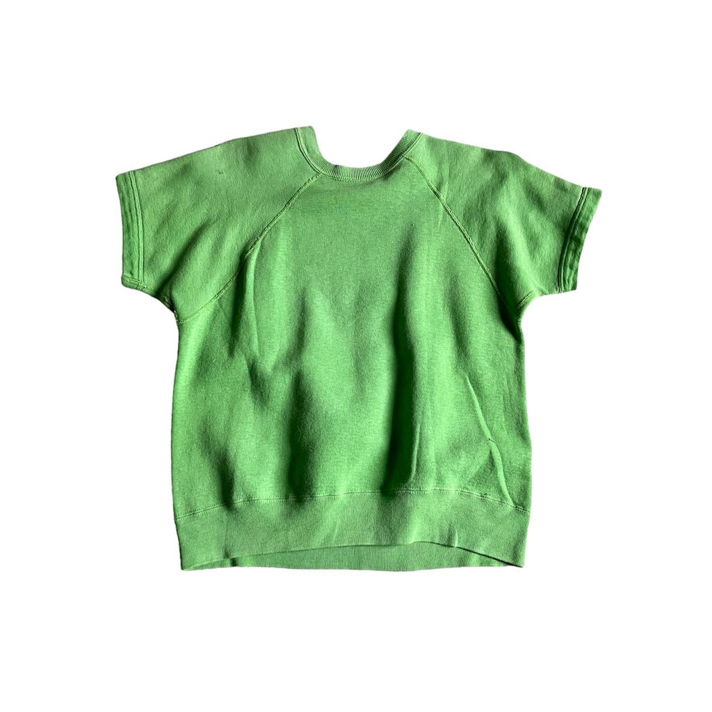 Rare Vintage 60's Mayo Spruce usa Peanuts gang "Snoopy for President" green short sleeves sweatshirt S