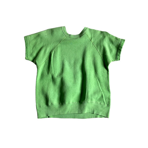 Rare Vintage 60's Mayo Spruce usa Peanuts gang "Snoopy for President" green short sleeves sweatshirt S