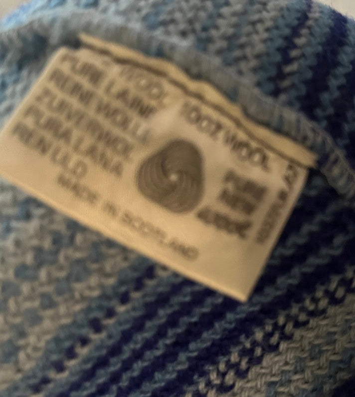 Vintage 80's Striped Wool Scotland bucket hat