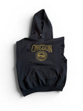 Vintage 90's Oregon University black cut off hoodie