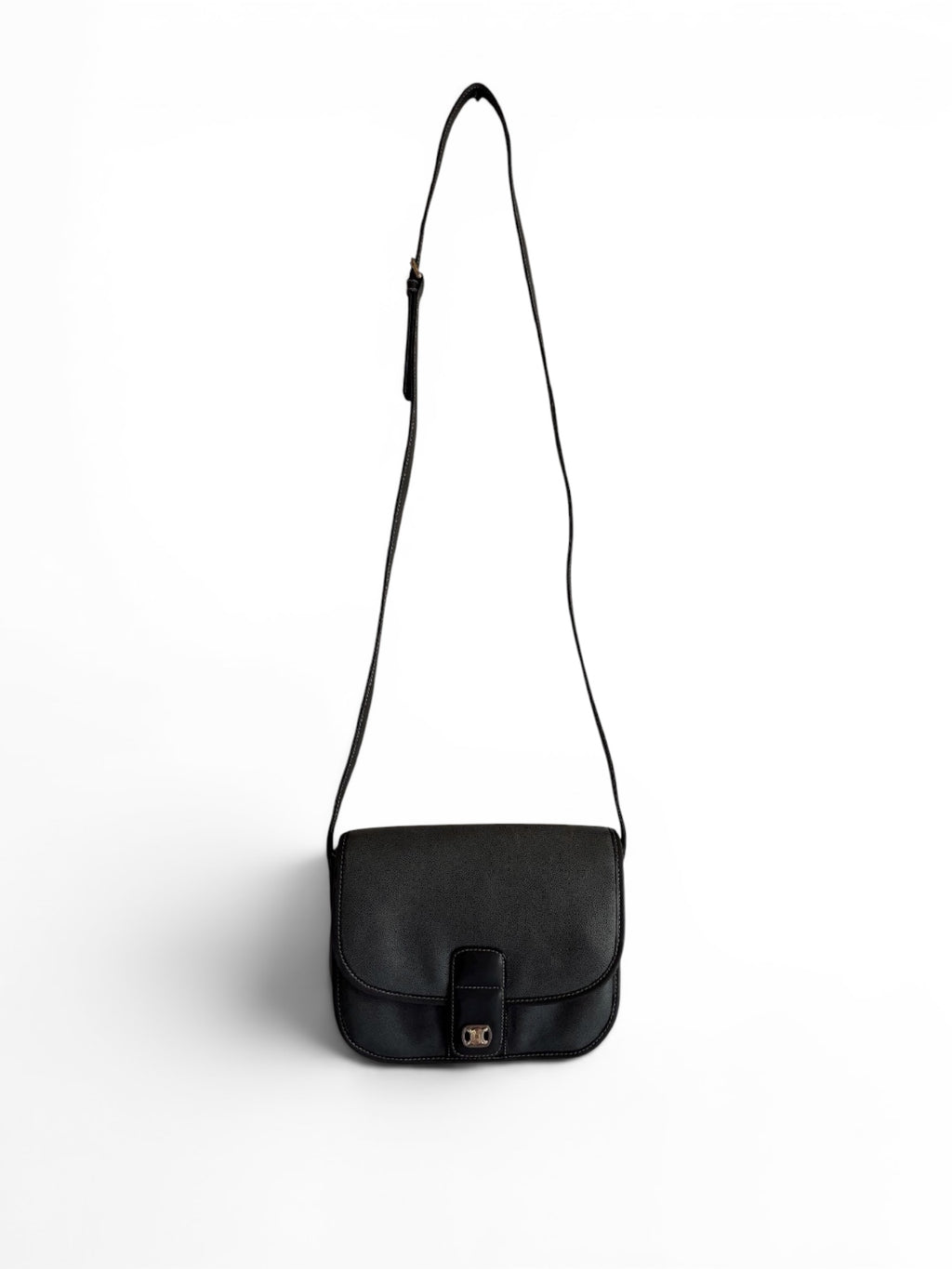 Vintage Celine grey leather Triomphe bag