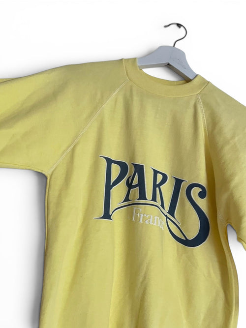 Rare Vintage 80's Paris art nouveau design print souvenir Sweatshirt S