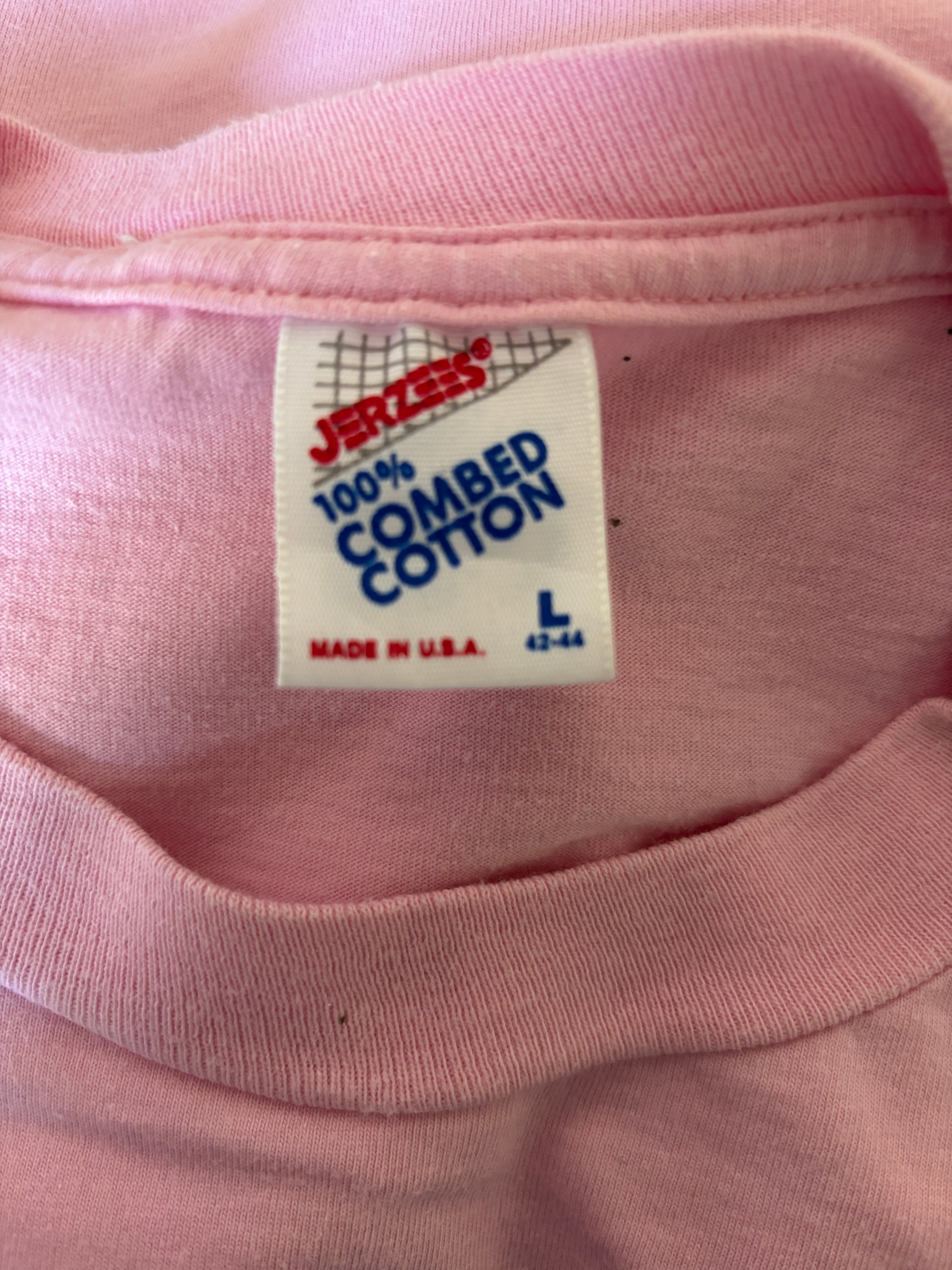 Vintage Yosemite Dogwood Wildflowers Souvenir pink t-shirt made in usa  L