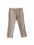 Vintage late 90's Miu Miu low rise beige chino straight trousers