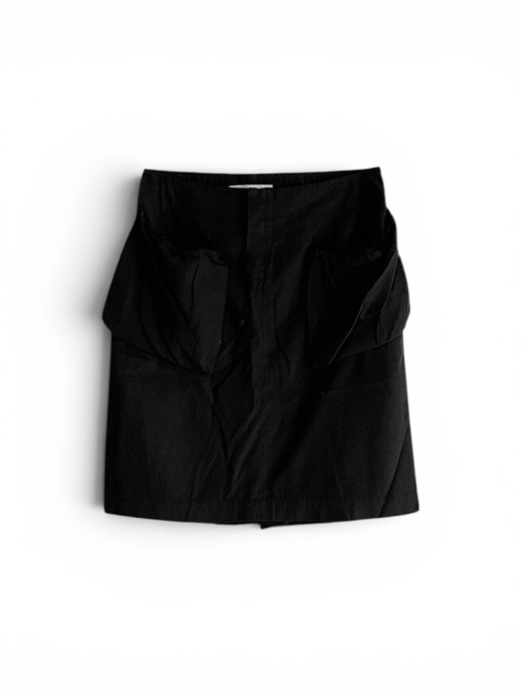Vintage Miu Miu SS 2001  vintage cotton black cargo mini skirt