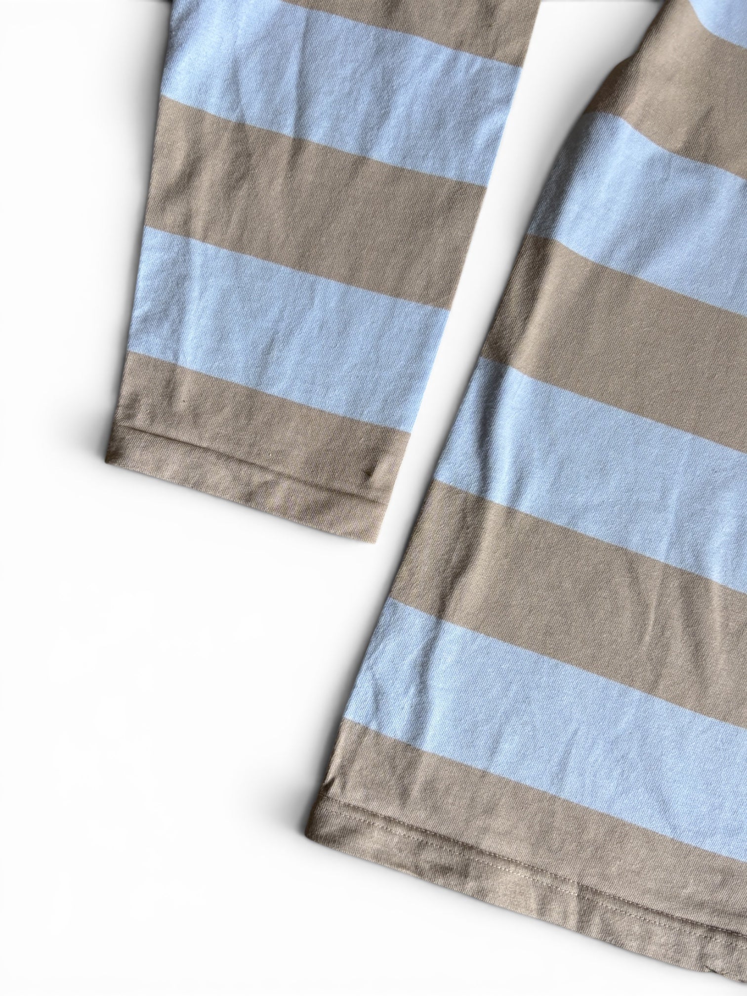 Vintage 90s Agnes.b crewneck Long Sleeves striped T-Shirt