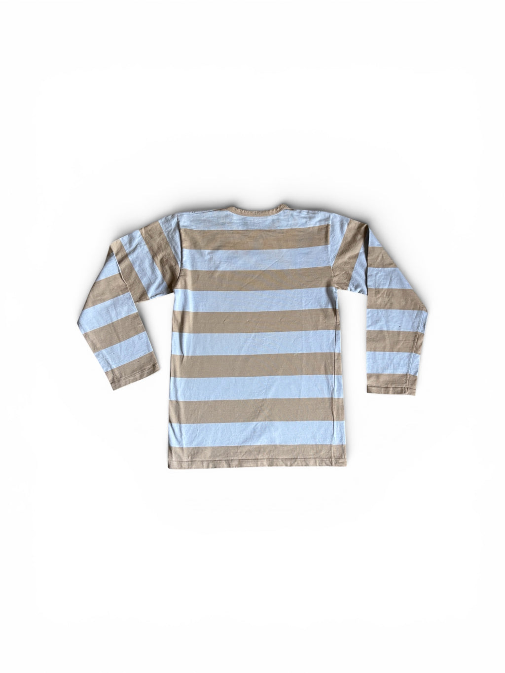 Vintage 90s Agnes.b crewneck Long Sleeves striped T-Shirt