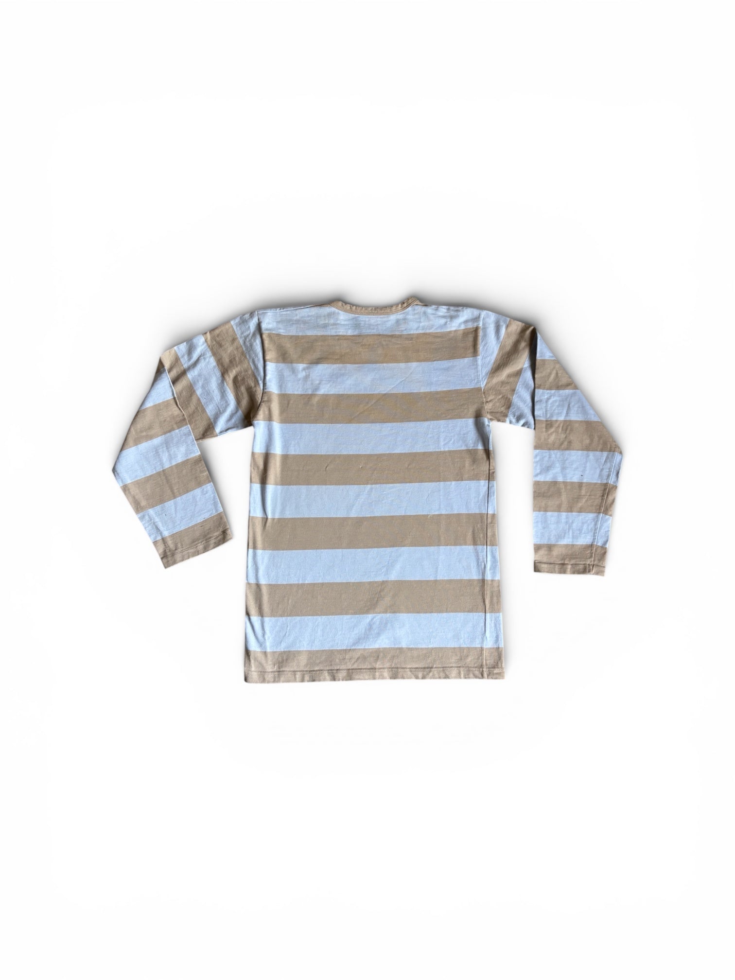 Vintage 90s Agnes.b crewneck Long Sleeves striped T-Shirt