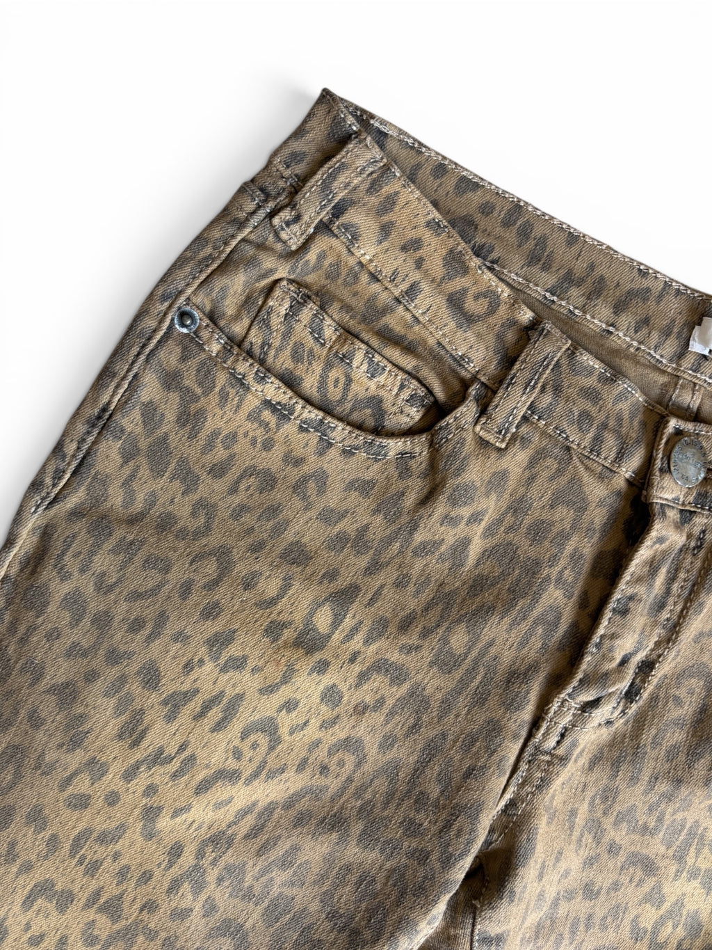 Vintage 2000s Current Elliott The Stiletto Leopard Print skinny jeans 28