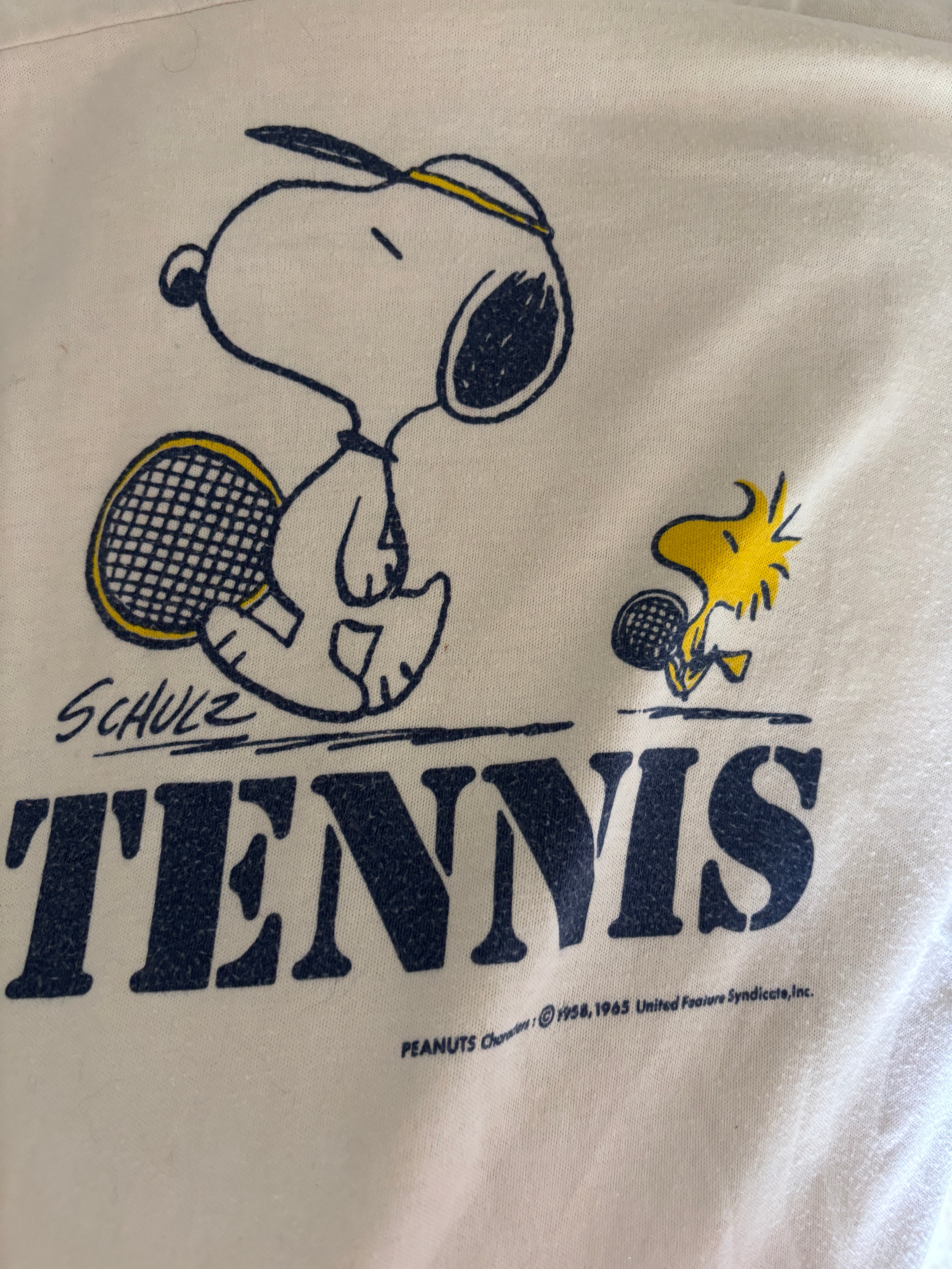 Vintage 70s Snoopy Tennis baseball t-shirt collector•  M