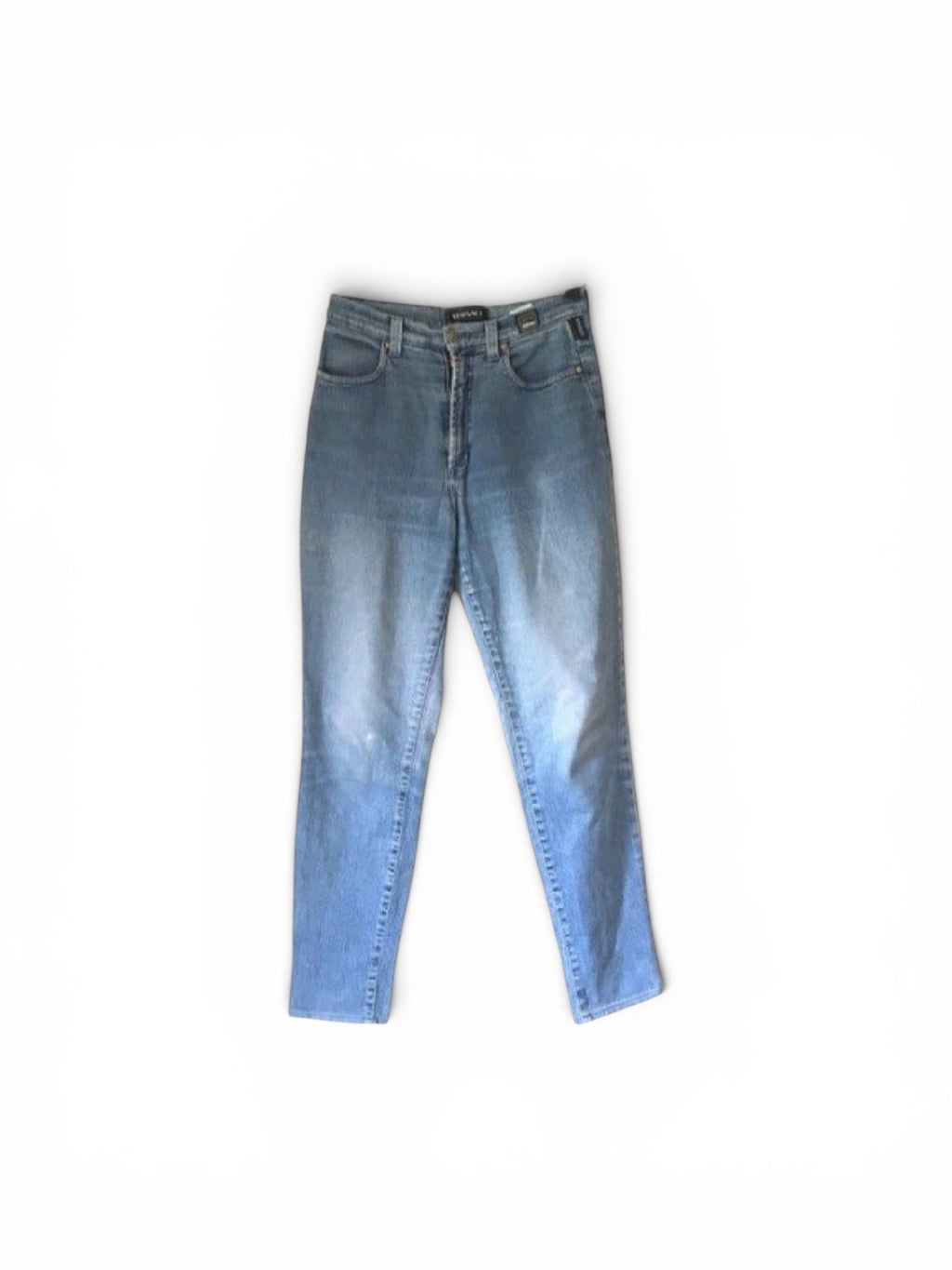 Vintage 90s Versace Jeans High Waist Denim, Medusa Made in Italy