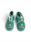 Vintage Taos leather beaded mocassins sz 39