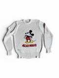Vintage 70s rare pull Mickey Mouse broderie chenille by Walt Disney Productions usa  L