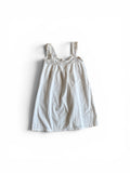 Old French crochet white cotton mini dress top
