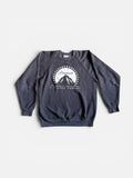 Vintage 90's Paramount Studios dark Grey Raglan Sweatshirt made in usa L