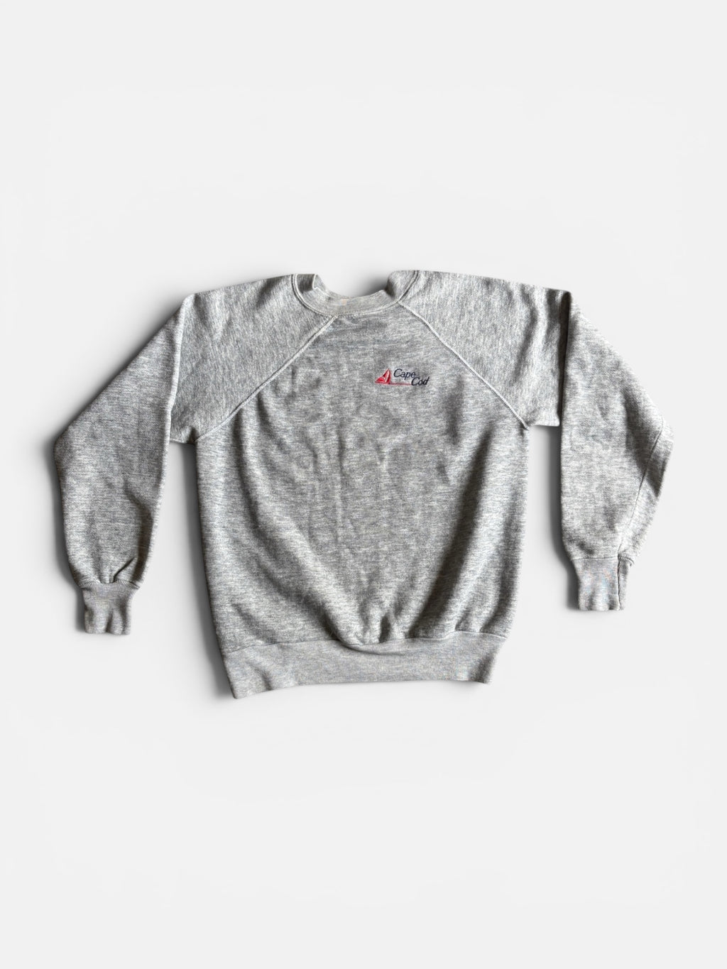 Vintage 80's Cape Cod Usa  Raglan grey souvenir Sweatshirt S/M